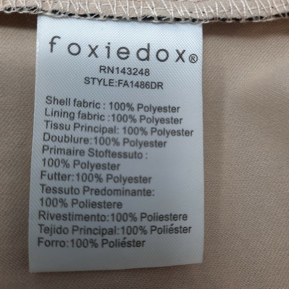 Foxiedox Women's Asha Black Lace Cutout Lined Sleeveless Dress size Large NWT - Picture 6 of 12